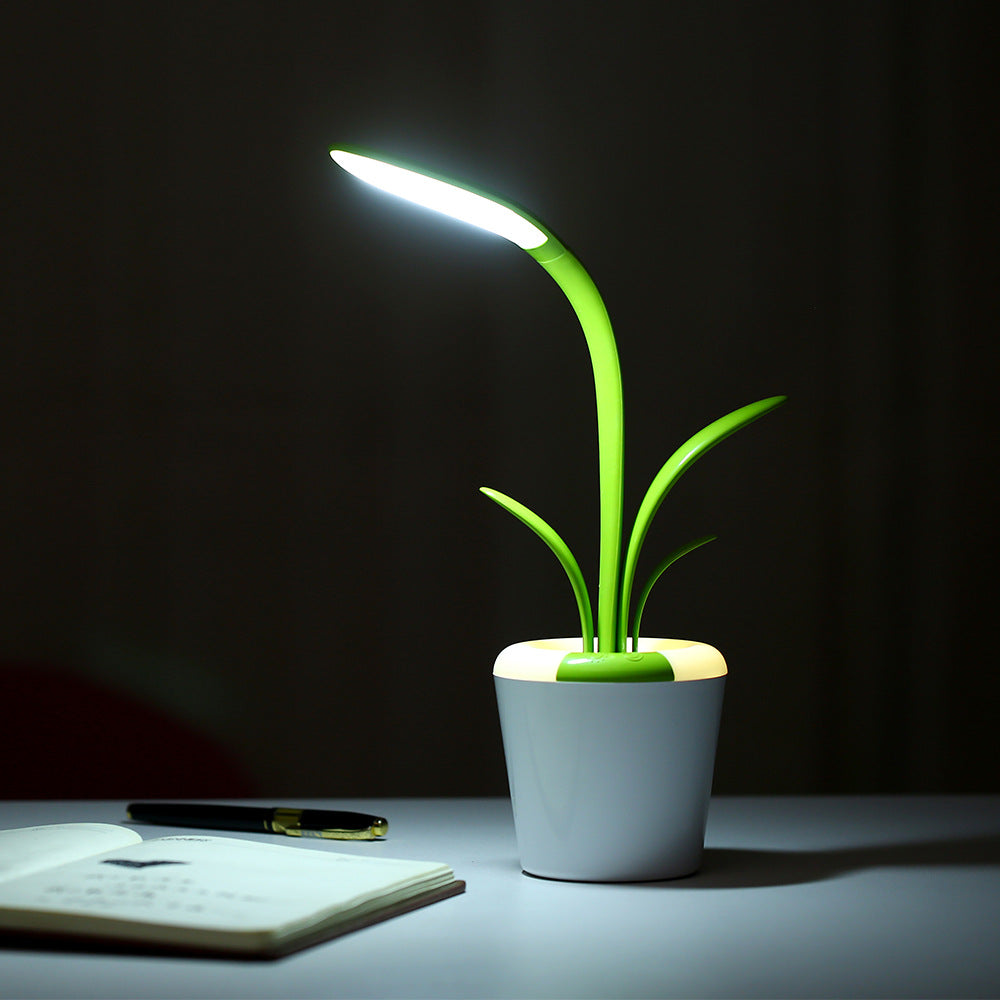 Plant Shaped Eye Protection LED Table Lamp