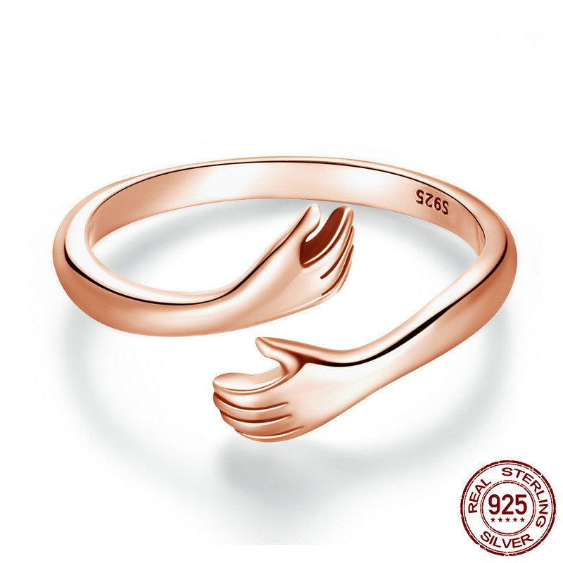 Hug Ring - 925 Sterling Silver