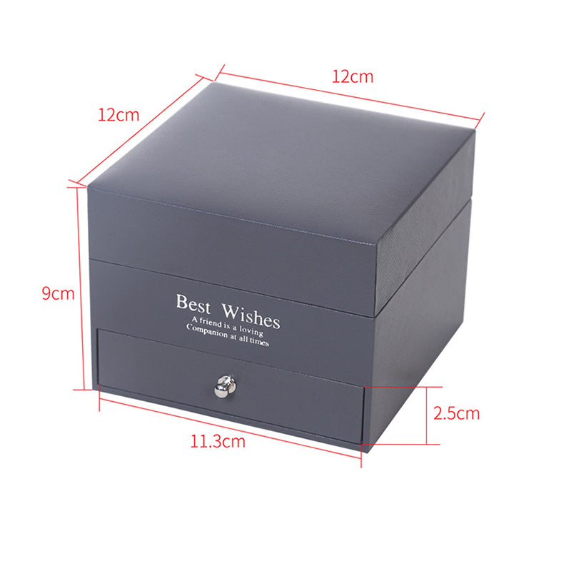 LovelyRose™ 9 Rose Foam Latex Gift Box with 'I Love You' Pendant