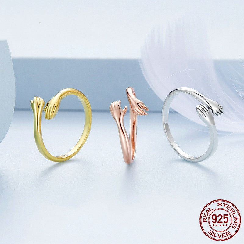 Hug Ring - 925 Sterling Silver