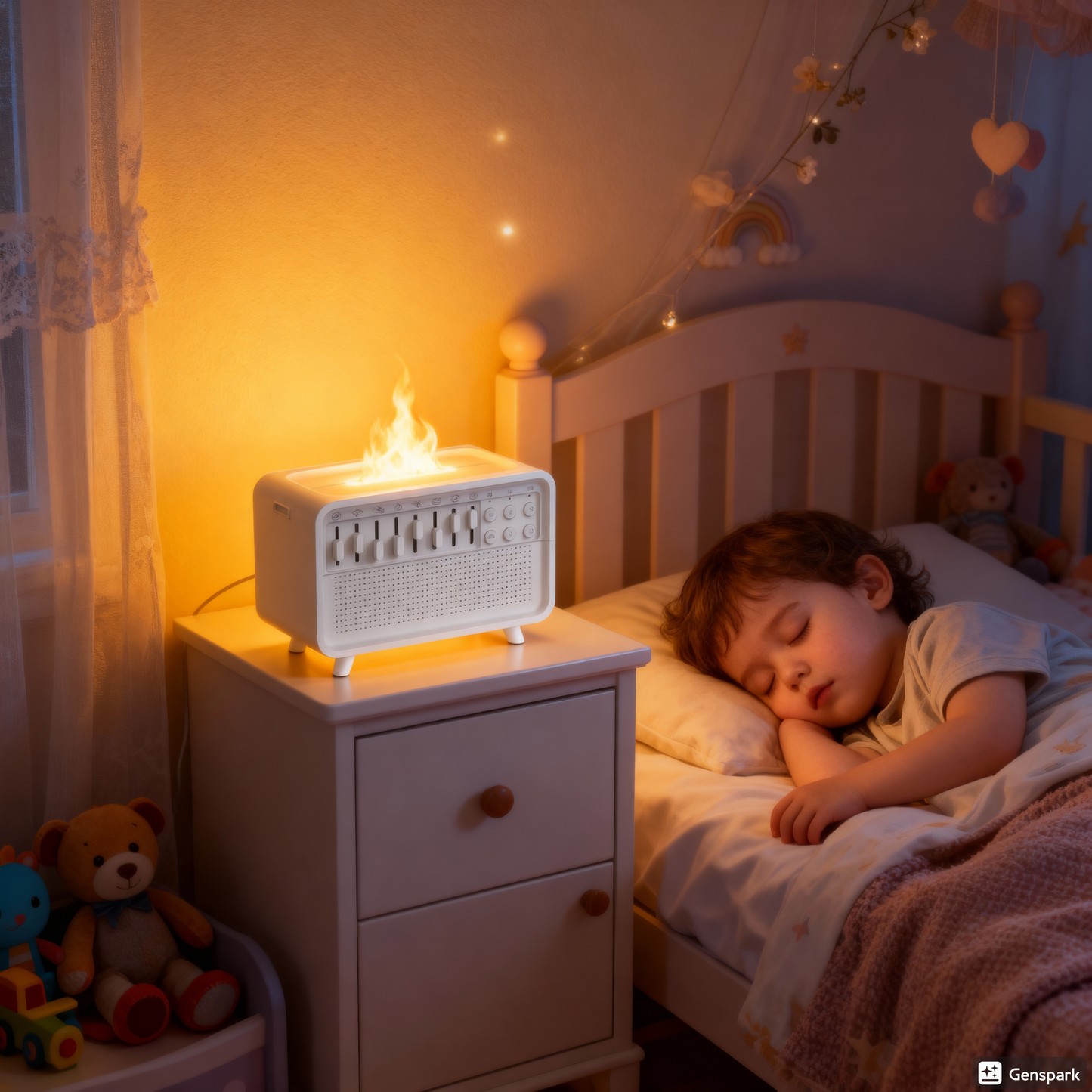 ZenBreeze™ - 4 in 1 White Noise Sound Machine Night Light Humidifier
