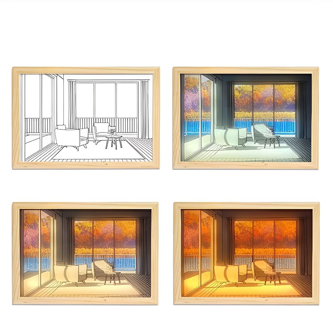 Novelty Painting Night Light