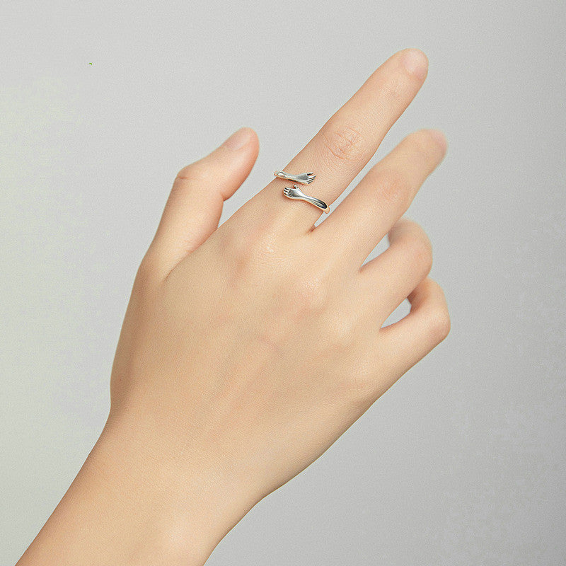 Hug Ring - 925 Sterling Silver