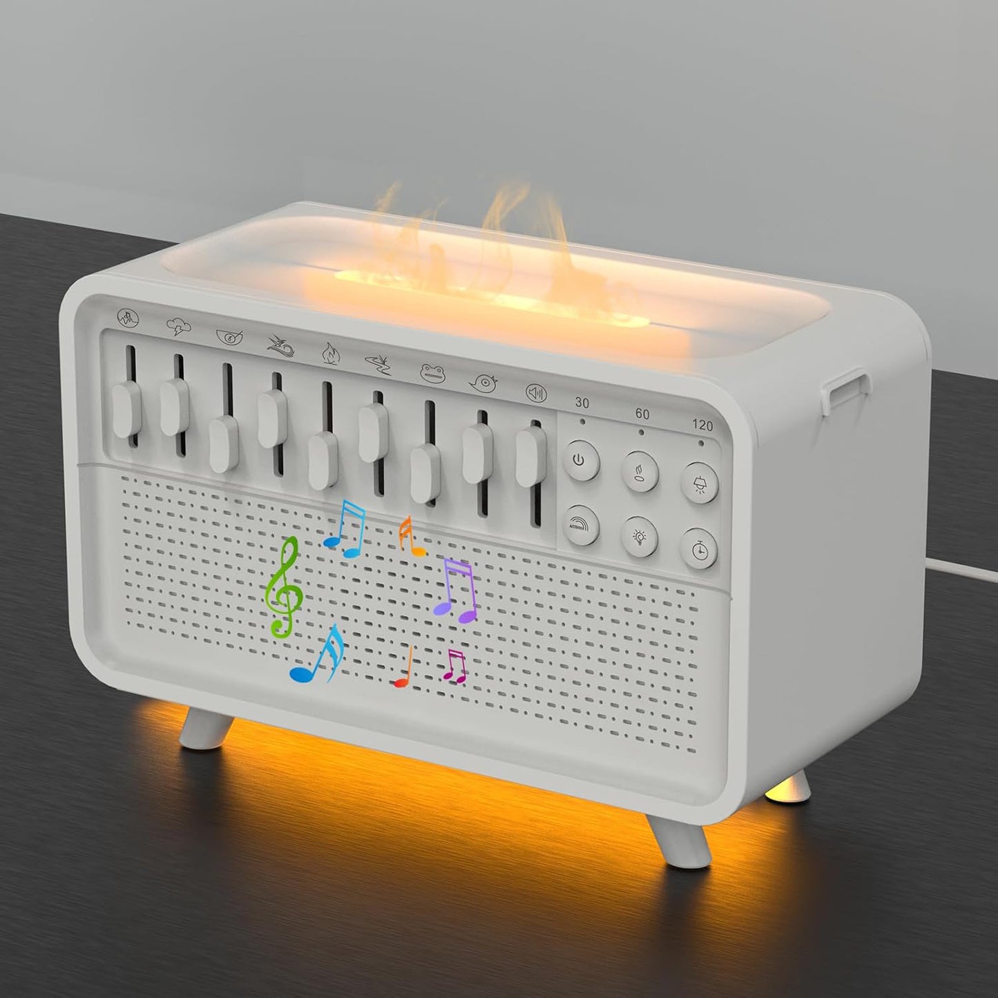 3 in 1 White Noise Sound Machine Night Light Humidifier