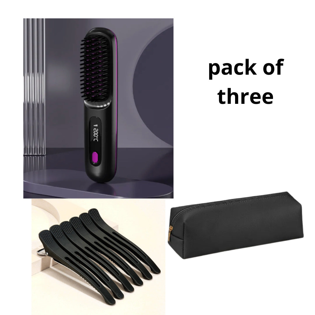 Wireless Hair Comb & Straightener