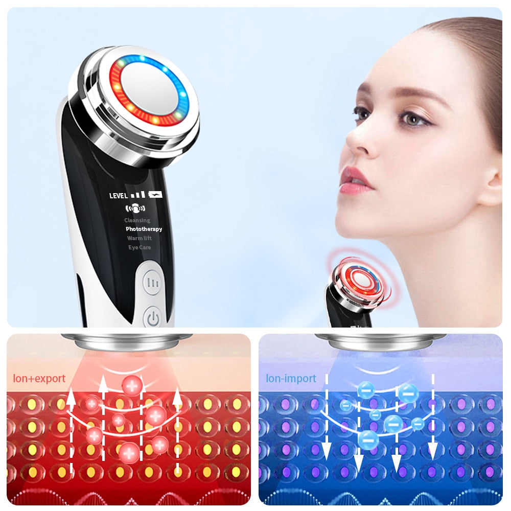 RejuvaLift Pro LED Skin Rejuvenator - 5-in-1 Facial Care System