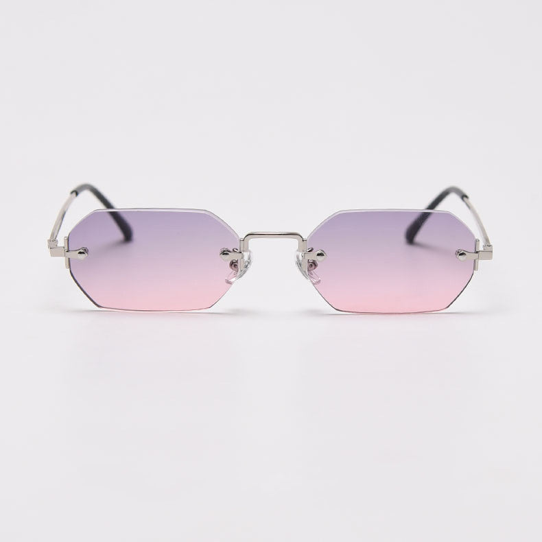New Fashion Polygonal Frameless Sunglasses Women
