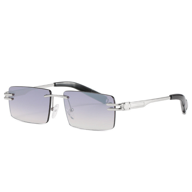 European And American Frameless Modern Sunglasses For Men And Women