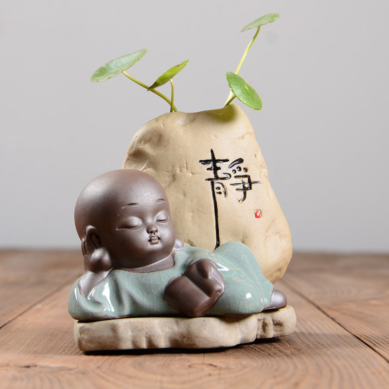 Creative coarse ceramic tea pet decoration
