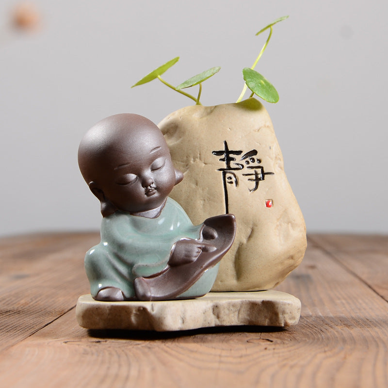 Creative coarse ceramic tea pet decoration