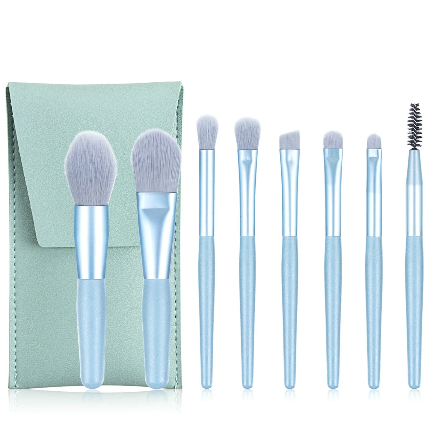 8 Pcs Mini Travel Portable Soft Makeup Brushes Set