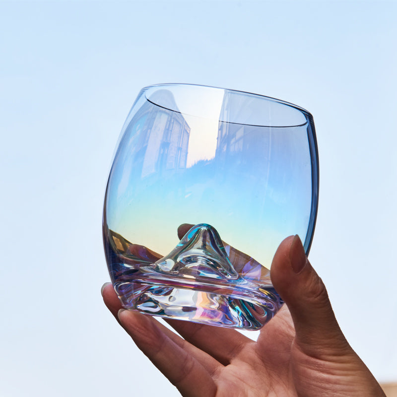 Nordic Colorful Rainbow Iceberg Glass