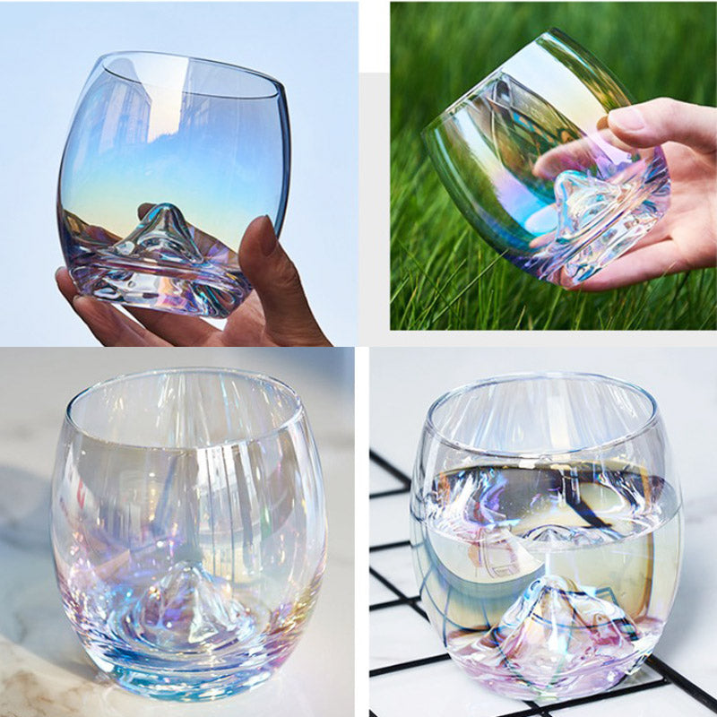 Nordic Colorful Rainbow Iceberg Glass