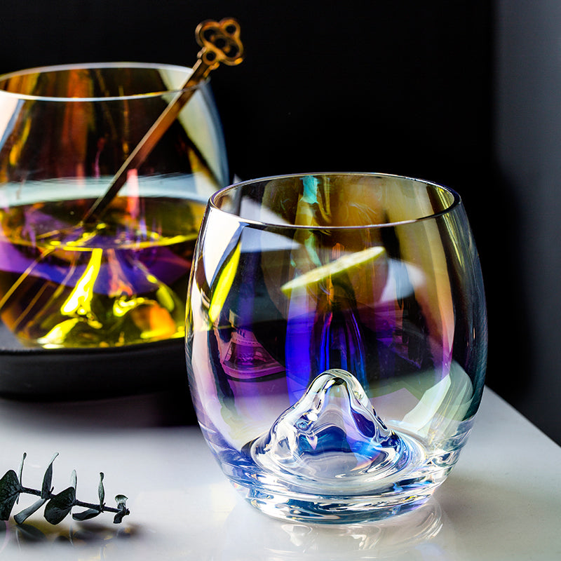 Nordic Colorful Rainbow Iceberg Glass