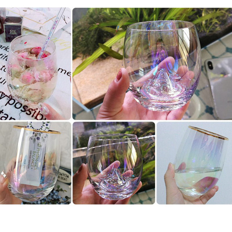 Nordic Colorful Rainbow Iceberg Glass