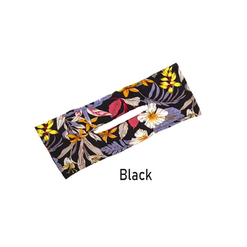 Printed Headband, Hair Coiler, French Vintage Bow