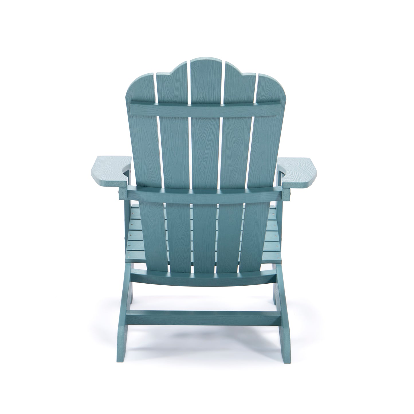 TALE Adirondack Chair Backyard Outdoor Furniture Painted Seating With Cup Holder All-Weather And Fade-Resistant Plastic Wood - Brown Color