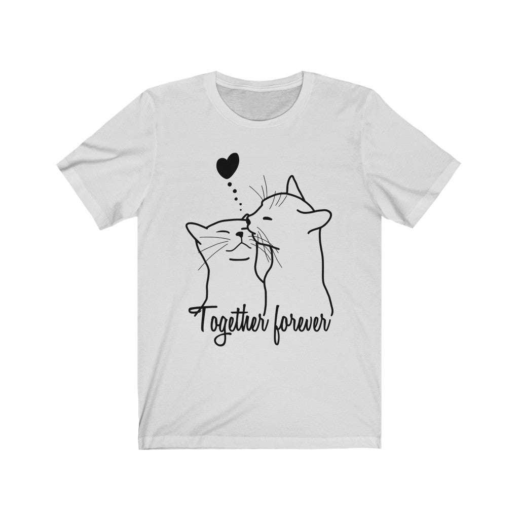 Cat Lovers - Together forever #1 - Unisex Jersey Short Sleeve Tee