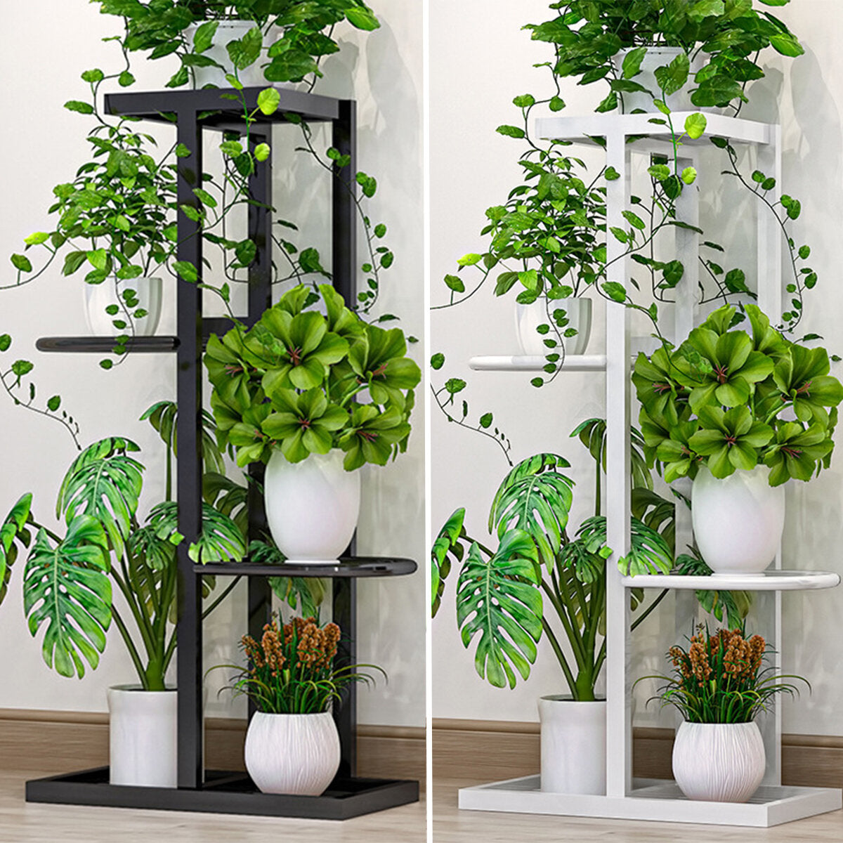 4 Tier Iron Craft Plant Flower Stand Candle Holder Flower Pot Shelf Rack