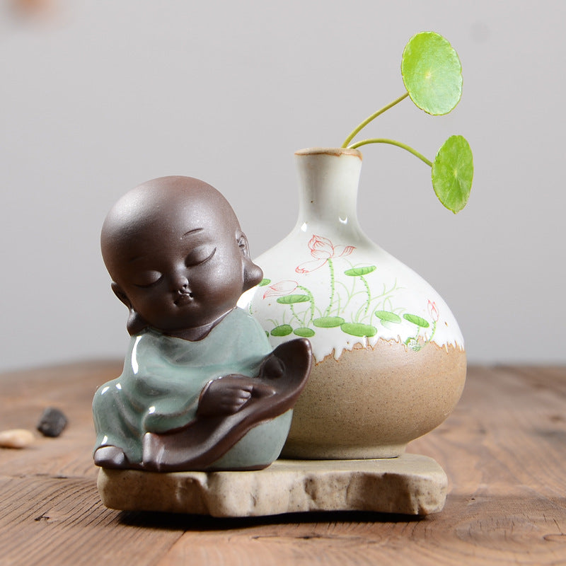 Creative coarse ceramic tea pet decoration