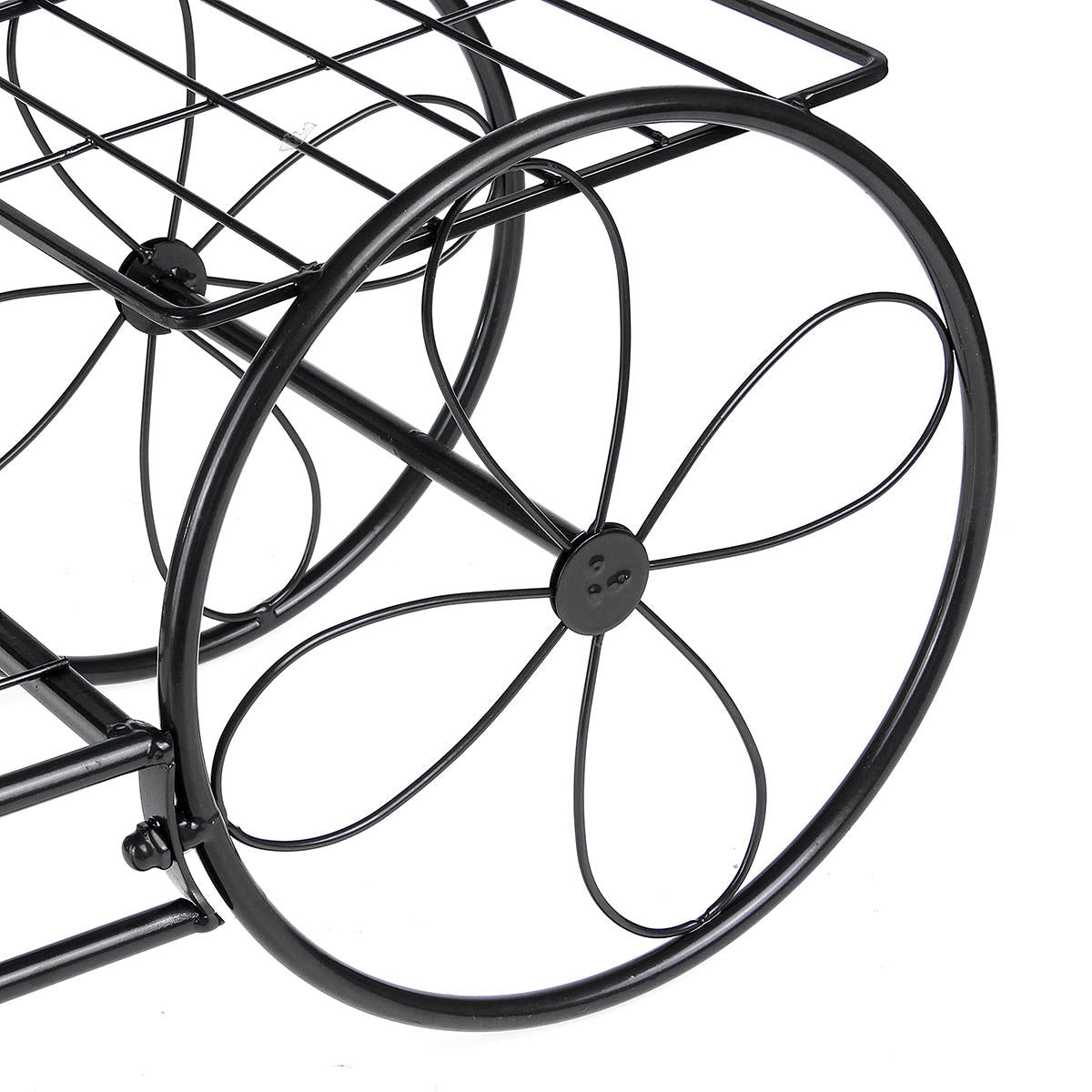 Flower Pot Plant Stand Storage shelf Organizer Plant Shelf Classical Design Iron Design Bookshelf Round For Office Home Garden