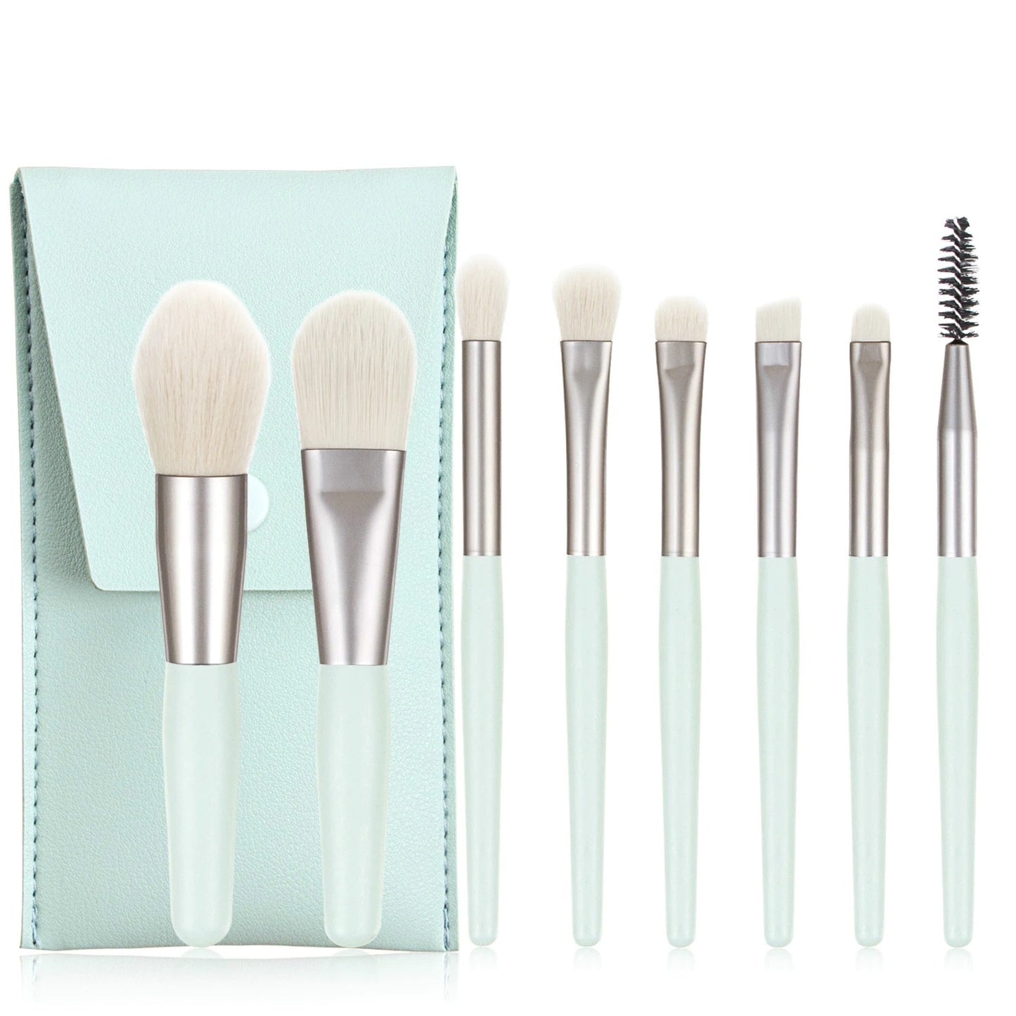 8 Pcs Mini Travel Portable Soft Makeup Brushes Set