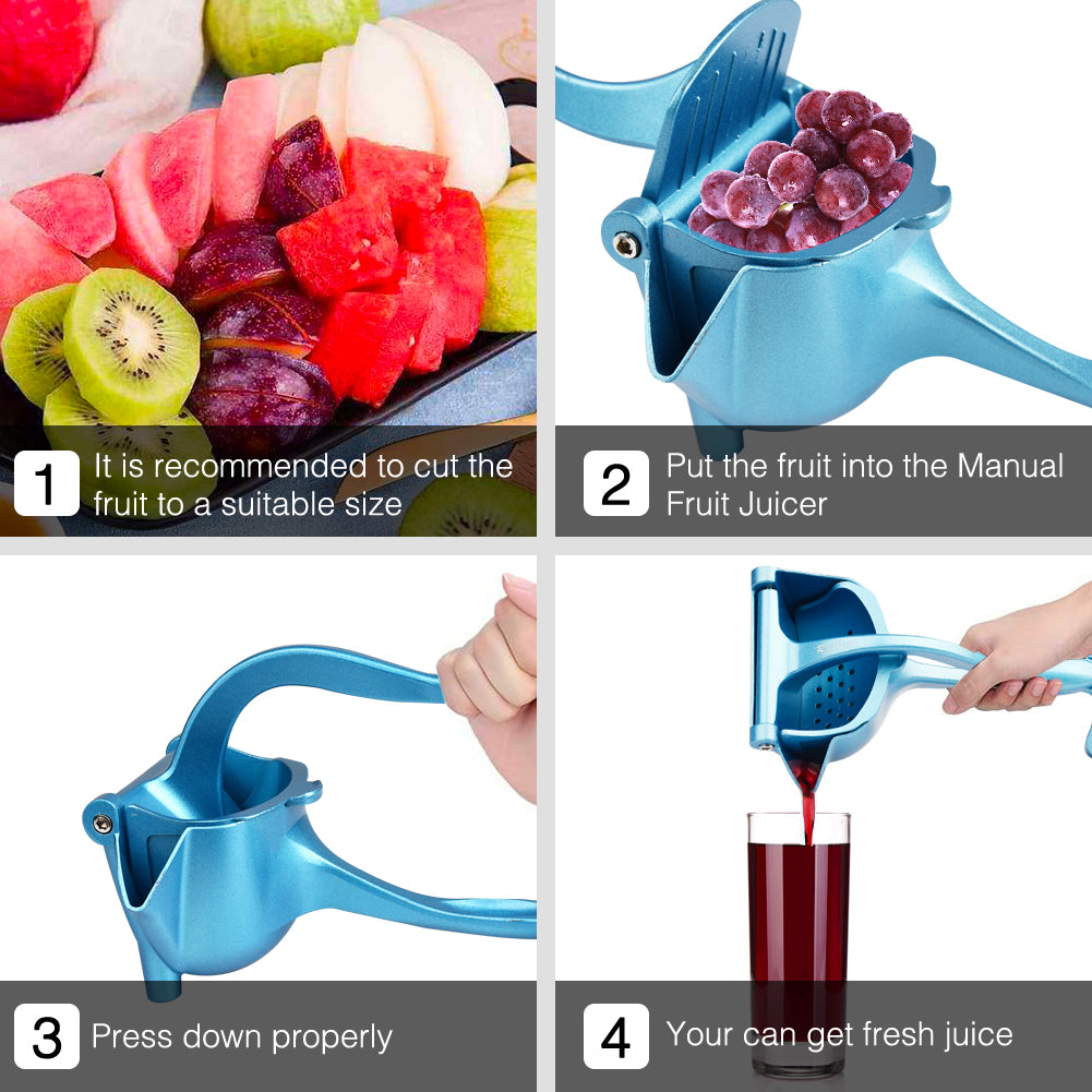 Hand Press Lemon | Citrus Squeezer - Heavy Duty Metal Aluminum Alloy for Fruit