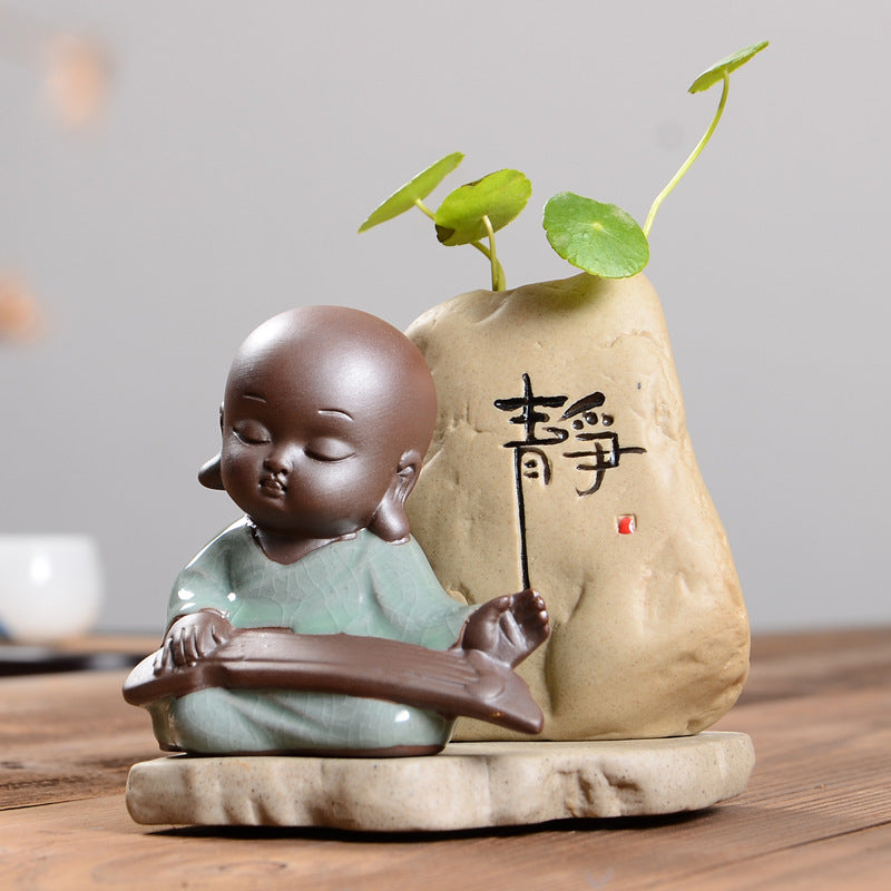Creative coarse ceramic tea pet decoration