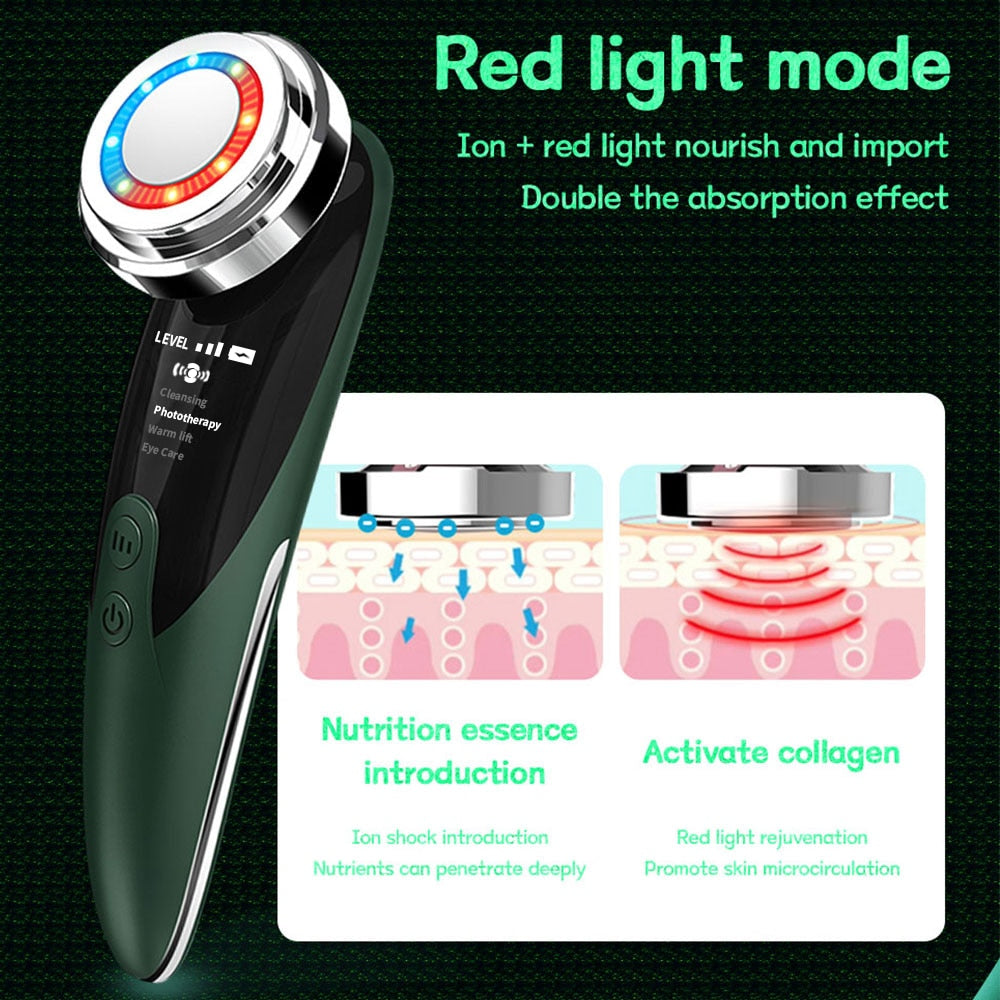 RejuvaLift Pro LED Skin Rejuvenator - 5-in-1 Facial Care System