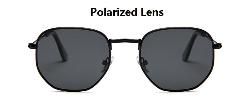 Hexagon Metal Frame Sunglasses For Women