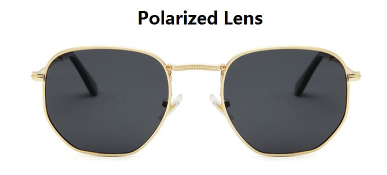 Hexagon Metal Frame Sunglasses For Women