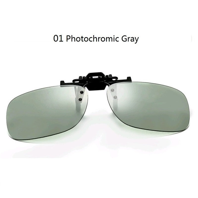 Photochromic Polarized Clip On Sunglasses Lens For Men And Women UV400 Blocking