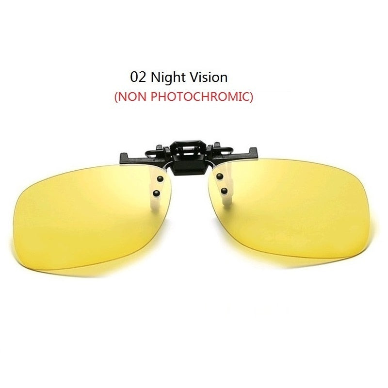 Photochromic Polarized Clip On Sunglasses Lens For Men And Women UV400 Blocking