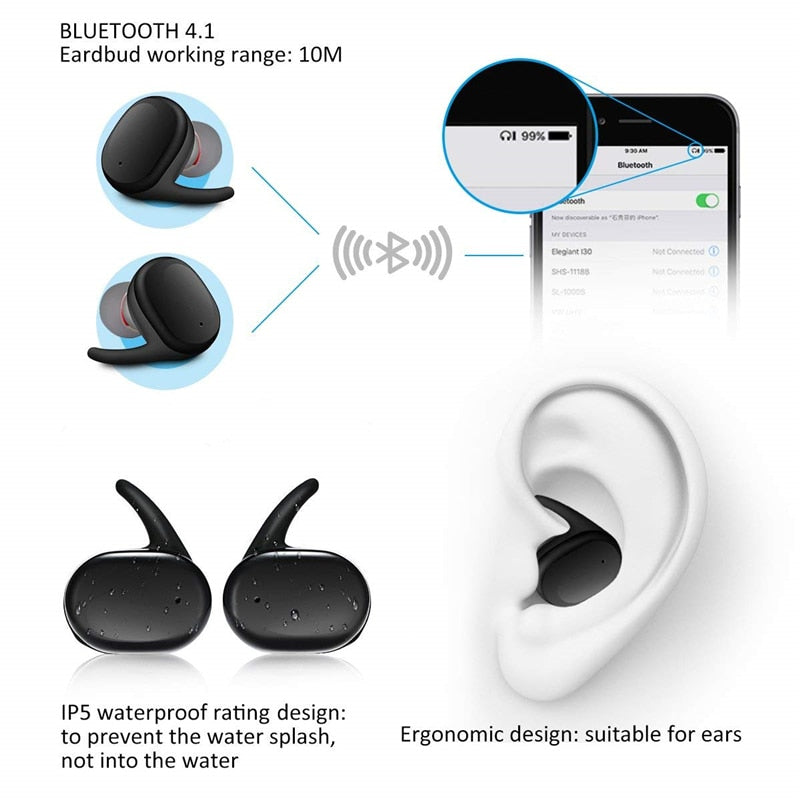 Y30 TWS Bluetooth 5.0 Noise Cancelling Earbuds