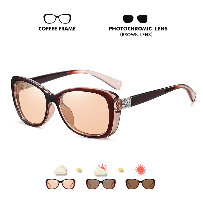CoolPandas Photochromic Polarized Fashion Women Sunglasses