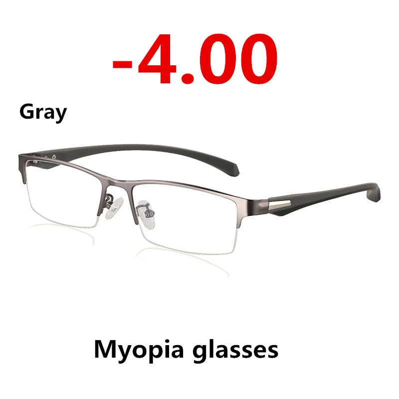 Photochromic Half Rim Myopia Prescription Sunglasses
