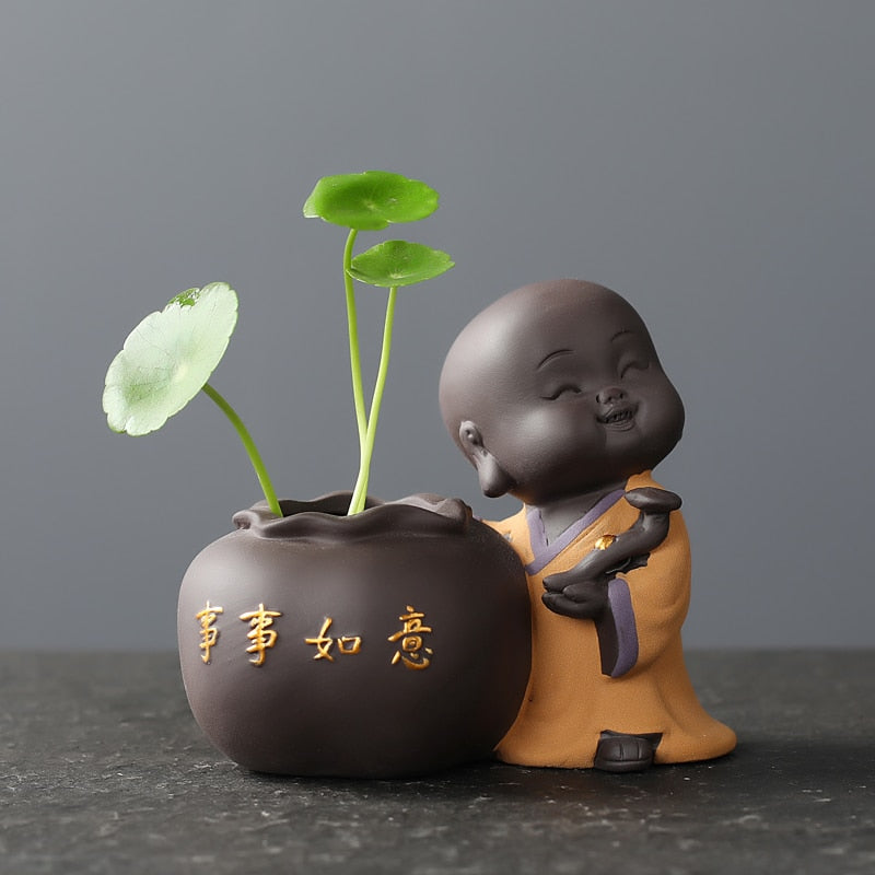 Buddha Desktop Flower Pots