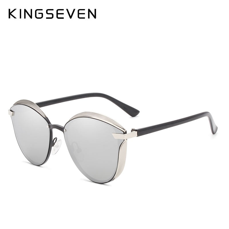 KINGSEVEN Luxury Design Elegant Polarized Sunglasses For Ladies - UV400 Protection | Cat Eye Style