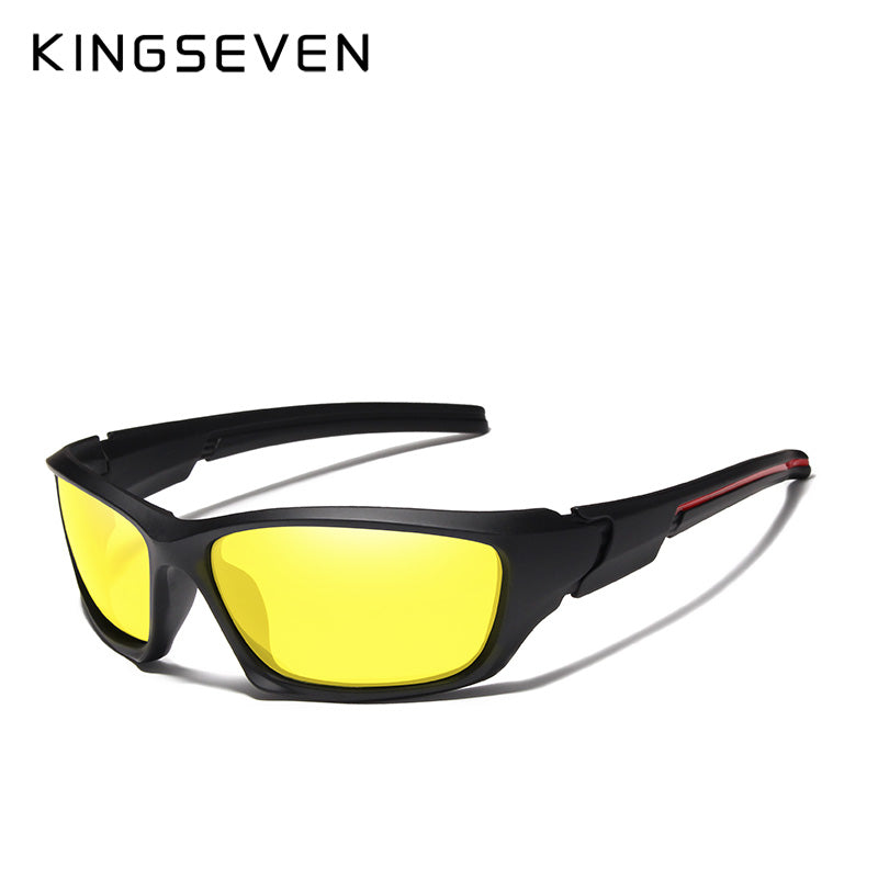 KINGSEVEN Luxury Brand Designer Fashion Vintage Polarized Sunglasses For Men - UV400 Protection