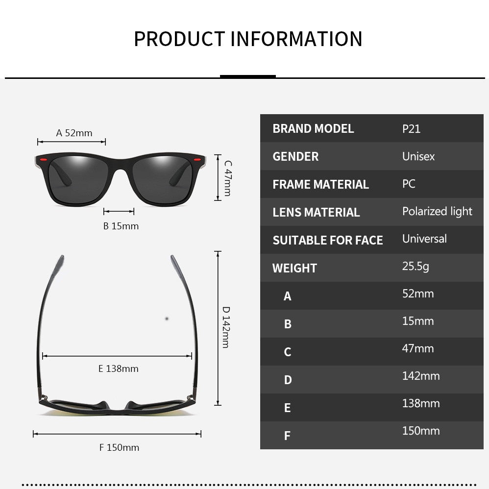 DJXFZLO Brand Design Polarized Sunglasses