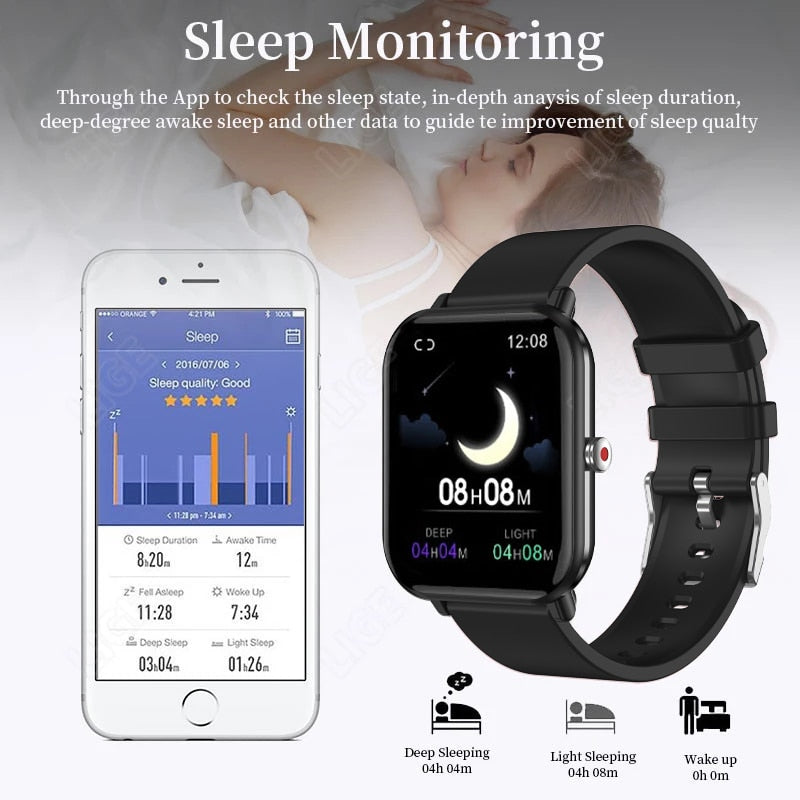 LIGE Q9 Pro Sport Smart Watch With Heart Rate | Blood Pressure Monitoring - IP68 Waterproof