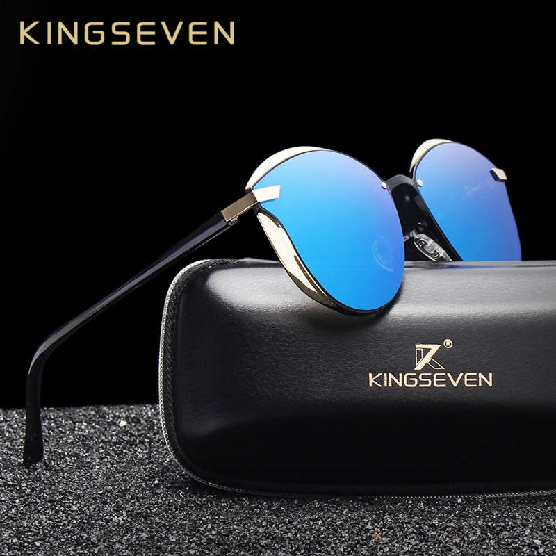 KINGSEVEN Luxury Design Elegant Polarized Sunglasses For Ladies - UV400 Protection | Cat Eye Style