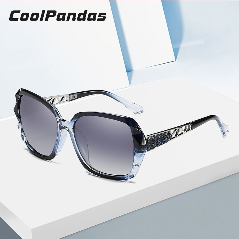 CoolPandas Brand Luxury Design Oversized Fashion Polarized Sunglasses For Women