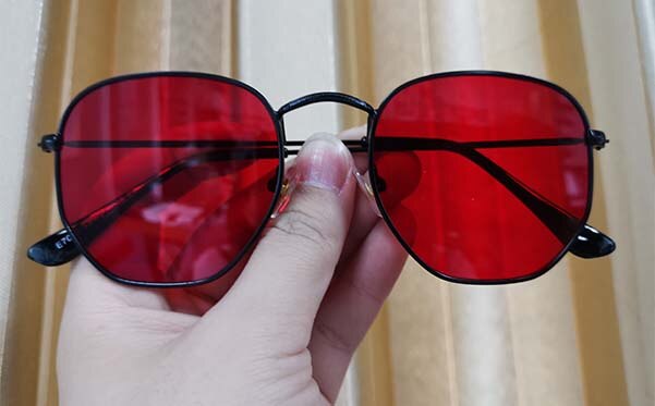 Hexagon Metal Frame Sunglasses For Women