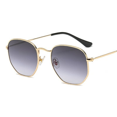 Hexagon Metal Frame Sunglasses For Women