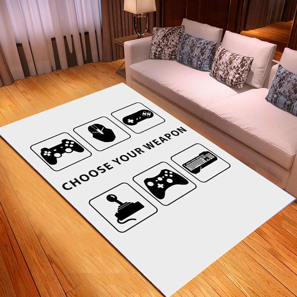Creative Game Console Furry Carpet