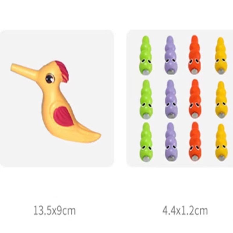 Magnetic Woodpecker Catching Worms and Feeding Game Montessori Toddler Toy