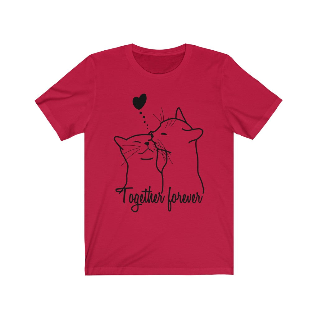 Cat Lovers - Together forever #1 - Unisex Jersey Short Sleeve Tee