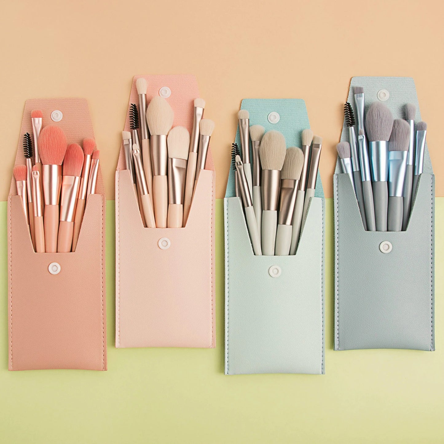 8 Pcs Mini Travel Portable Soft Makeup Brushes Set