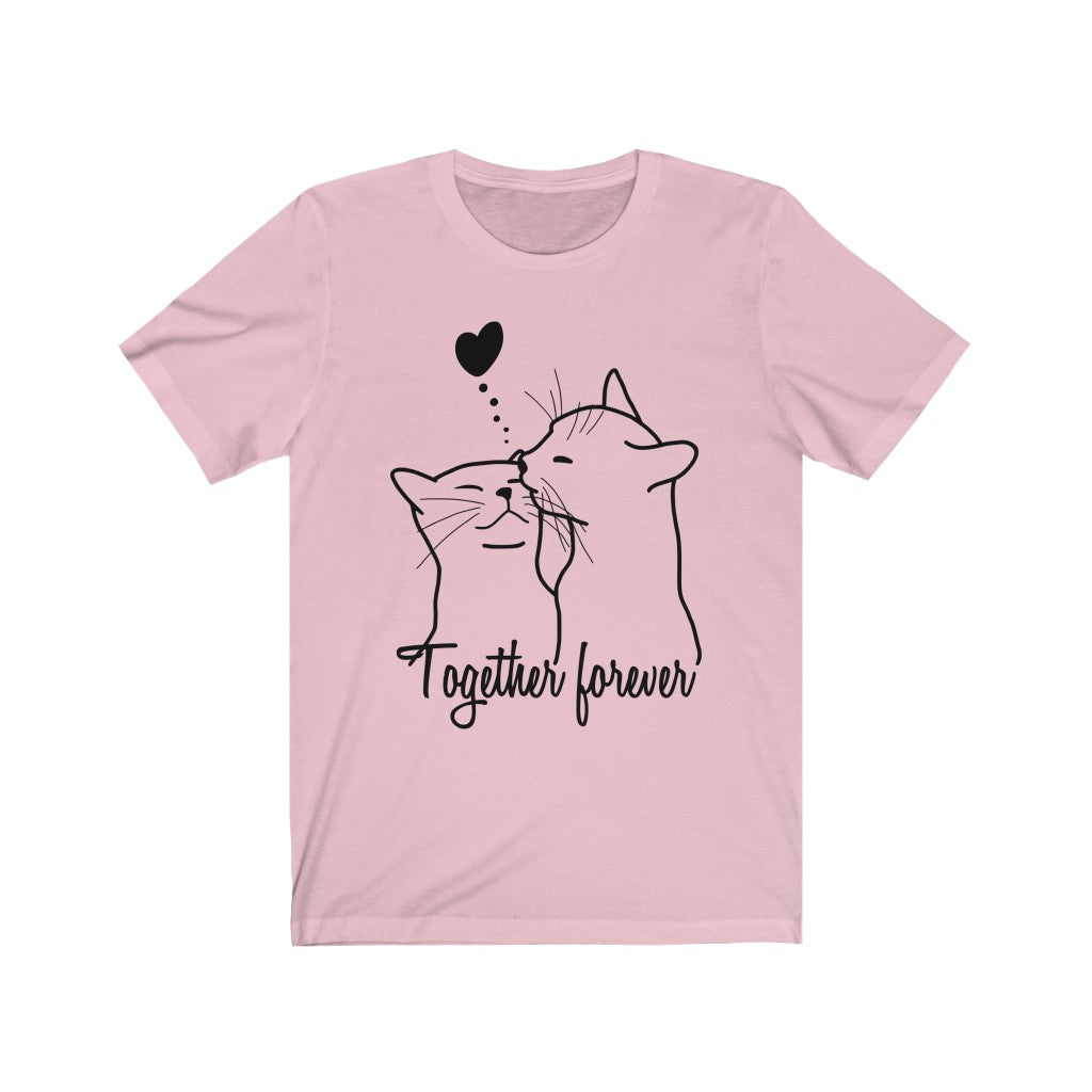 Cat Lovers - Together forever #1 - Unisex Jersey Short Sleeve Tee